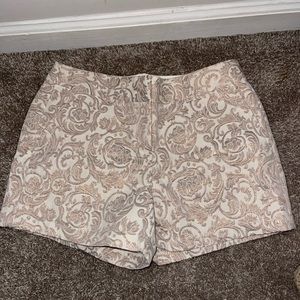 Loft metallic Paisley Shorts